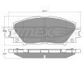 TOMEX Brakes Sada brzdovch destiek ‐ TMX TX 19-35