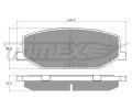 TOMEX Brakes Sada brzdovch destiek ‐ TMX TX 19-36