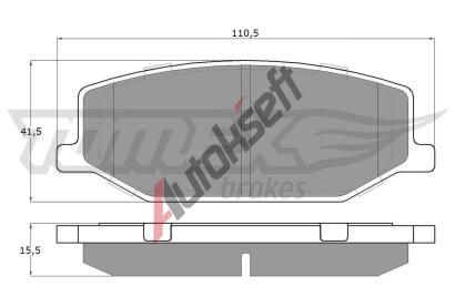 TOMEX Brakes Sada brzdovch destiek TMX TX 19-36, TX 19-36