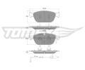 TOMEX Brakes Sada brzdovch destiek ‐ TMX TX 19-40