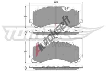 TOMEX Brakes Sada brzdov�ch desti�ek TMX TX 19-41, TX 19-41