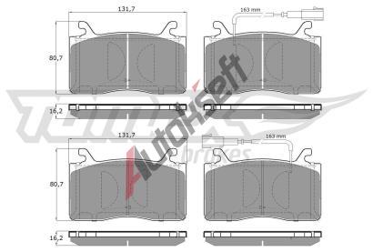 TOMEX Brakes Sada brzdovch destiek TMX TX 19-42, TX 19-42