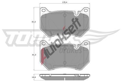 TOMEX Brakes Sada brzdovch destiek TMX TX 19-43, TX 19-43