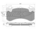 TOMEX Brakes Sada brzdovch destiek ‐ TMX TX 19-44