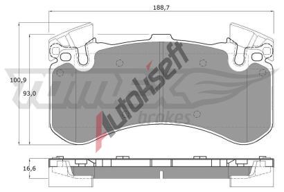 TOMEX Brakes Sada brzdovch destiek TMX TX 19-44, TX 19-44