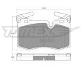 TOMEX Brakes Sada brzdovch destiek ‐ TMX TX 19-47