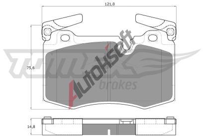 TOMEX Brakes Sada brzdovch destiek TMX TX 19-47, TX 19-47