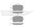 TOMEX Brakes Sada brzdovch destiek ‐ TMX TX 19-48