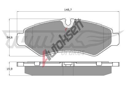 TOMEX Brakes Sada brzdovch destiek TMX TX 19-51, TX 19-51