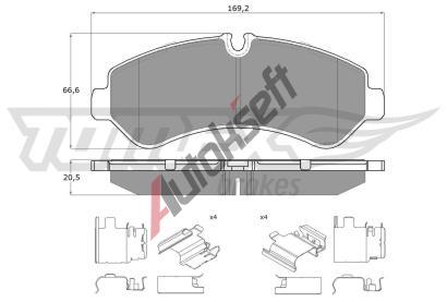 TOMEX Brakes Sada brzdovch destiek TMX TX 19-52, TX 19-52