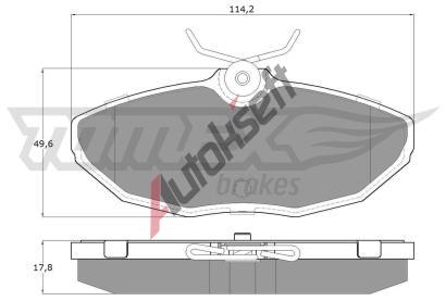 TOMEX Brakes Sada brzdovch destiek TMX TX 19-54, TX 19-54