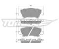 TOMEX Brakes Sada brzdovch destiek ‐ TMX TX 19-67