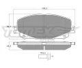 Sada brzdovch destiek TOMEX Brakes ‐ TMX TX 19-74