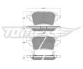 TOMEX Brakes Sada brzdovch destiek ‐ TMX TX 19-83