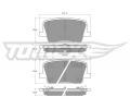 Sada brzdovch destiek TOMEX Brakes ‐ TMX TX 19-88
