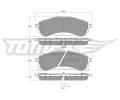 Sada brzdovch destiek TOMEX Brakes ‐ TMX TX 19-94