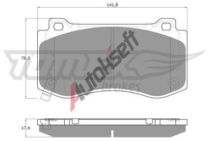 TOMEX Brakes Sada brzdovch destiek TMX TX 19-95, TX 19-95