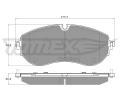 Sada brzdovch destiek TOMEX Brakes ‐ TMX TX 19-96