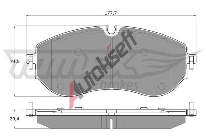TOMEX Brakes Sada brzdovch destiek TMX TX 19-96, TX 19-96
