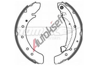 TOMEX Brakes Sada brzdových čelistí TMX TX 20-50, TX 20-50 TOMEX Brakes Sada brzdových čelistí TMX TX 20-50, TX 20-50