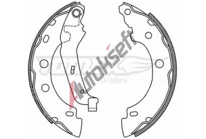TOMEX Brakes Sada brzdovch elist TMX TX 21-00, TX 21-00