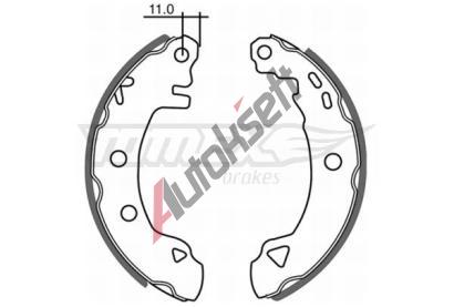 TOMEX Brakes Sada brzdovch elist TMX TX 21-02, TX 21-02