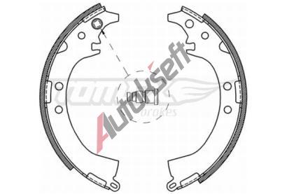 TOMEX Brakes Sada brzdovch elist TMX TX 21-07, TX 21-07