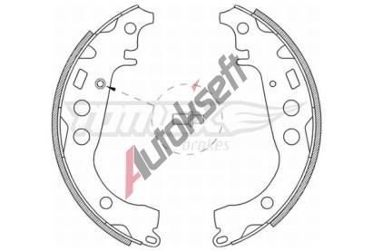 TOMEX Brakes Sada brzdovch elist TMX TX 21-09, TX 21-09