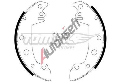 TOMEX Brakes Sada brzdovch elist TMX TX 21-28, TX 21-28