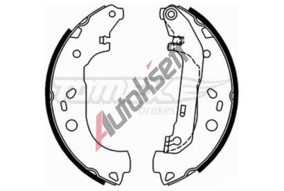 TOMEX Brakes Sada brzdových čelistí TMX TX 21-87, TX 21-87 TOMEX Brakes Sada brzdových čelistí TMX TX 21-87, TX 21-87