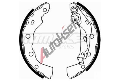 TOMEX Brakes Sada brzdovch elist TMX TX 22-00, TX 22-00