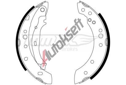 TOMEX Brakes Sada brzdových čelistí TMX TX 23-23, TX 23-23 TOMEX Brakes Sada brzdových čelistí TMX TX 23-23, TX 23-23