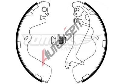 TOMEX Brakes Sada brzdovch elist TMX TX 23-25, TX 23-25