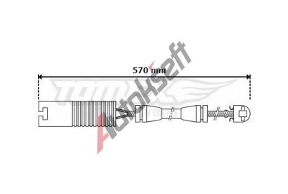 TOMEX Brakes Vstran kontakt opoteben obloen TMX TX 30-31, TX 30-31