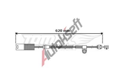 TOMEX Brakes Vstran kontakt opoteben obloen TMX TX 30-32, TX 30-32