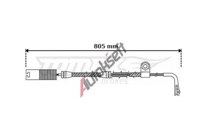 TOMEX Brakes V�stra�n� kontakt opot�eben� oblo�en� TMX TX 30-34, TX 30-34