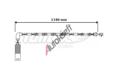 TOMEX Brakes Výstražný kontakt opotřebení obložení TMX TX 30-38, TX 30-38 TOMEX Brakes Výstražný kontakt opotřebení obložení TMX TX 30-38, TX 30-38