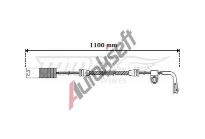 TOMEX Brakes Vstran kontakt opoteben obloen TMX TX 30-44, TX 30-44