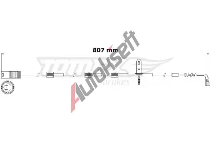TOMEX Brakes Vstran kontakt opoteben obloen TMX TX 31-00, TX 31-00