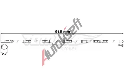 TOMEX Brakes Vstran kontakt opoteben obloen TMX TX 31-19, TX 31-19