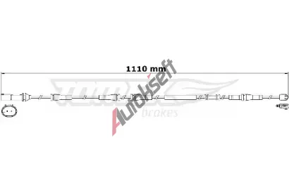 TOMEX Brakes V�stra�n� kontakt opot�eben� oblo�en� TMX TX 31-27, TX 31-27