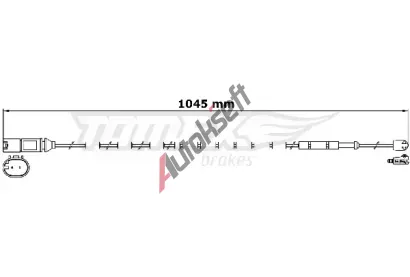 TOMEX Brakes Výstražný kontakt opotřebení obložení TMX TX 31-28, TX 31-28 TOMEX Brakes Výstražný kontakt opotřebení obložení TMX TX 31-28, TX 31-28