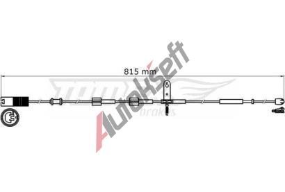 TOMEX Brakes Vstran kontakt opoteben obloen TMX TX 31-37, TX 31-37