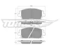 TOMEX Brakes Sada brzdovch destiek ‐ TMX TX 60-05