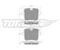 Sada brzdovch destiek TOMEX Brakes ‐ TMX TX 60-07