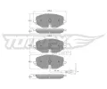 TOMEX Brakes Sada brzdovch destiek ‐ TMX TX 60-09