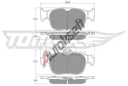 TOMEX Brakes Sada brzdovch destiek TMX TX 60-11, TX 60-11