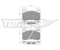 Sada brzdovch destiek TOMEX Brakes ‐ TMX TX 60-13