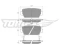 Sada brzdovch destiek TOMEX Brakes ‐ TMX TX 60-16