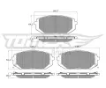 Sada brzdovch destiek TOMEX Brakes ‐ TMX TX 60-17